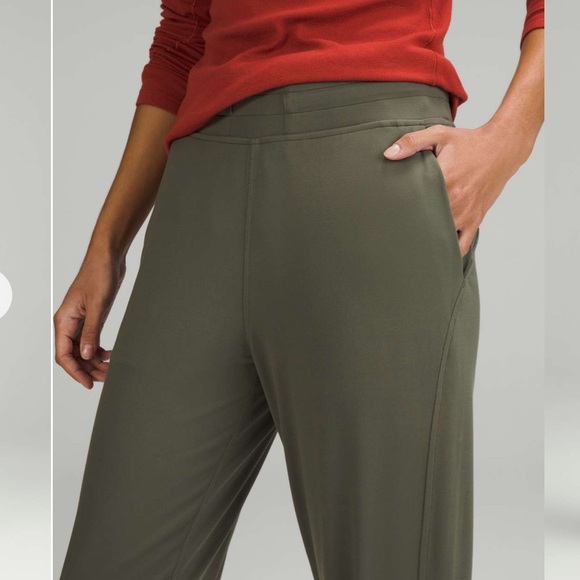 lululemon Ready To Rulu High-Rise Cropped Jogger Army Green Sz 6 - Picture 3 of 14